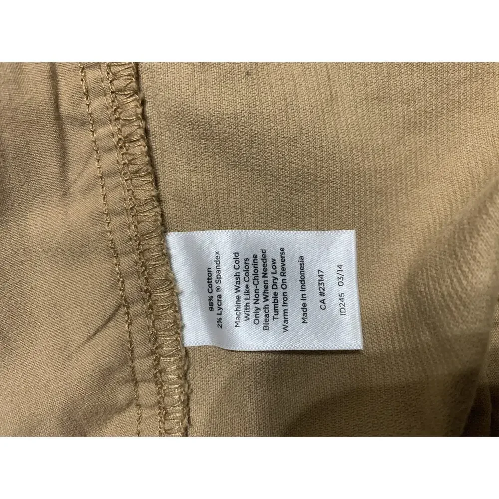 Talbots Woman Brown Corduroy Pencil Skirt Size 12 Elastic in Waist Work Career - Picture 9 of 9